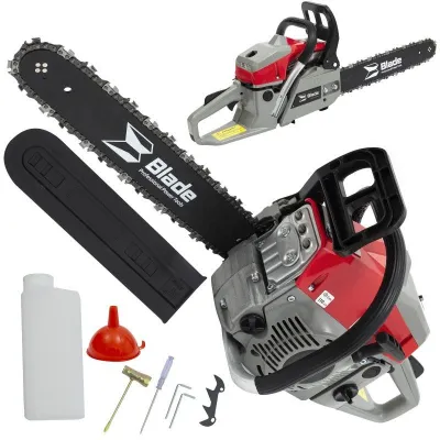 Drujba / motofierastrau pe benzina Blade 5200, lungime sina 40 cm, 3.1 CP, 2.2 KW, 6.1 kg, 2 lame, 2 lanturi Drujba / motofierastrau pe benzina Blade 5200, lungime sina 40 cm, 3.1 CP, 2.2 KW, 6.1 kg, 2 lame, 2 lanturi