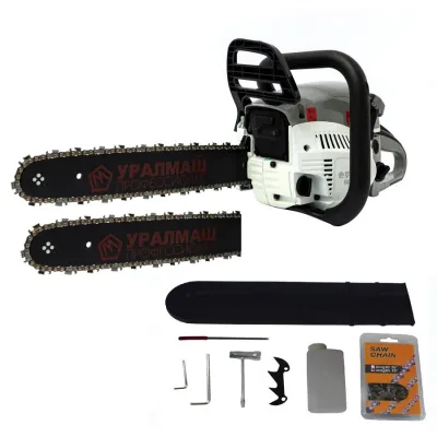 Drujba / motofierastrau pe benzina Campion UralMash 5200, lungime sina 40 cm, 6 CP, 4.4 KW, 6 kg, 2 lame, 2 lanturi