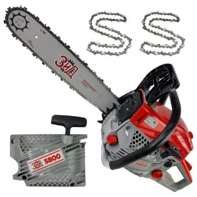 Drujba / motofierastrau pe benzina ZID 5800, lungime sina 40 cm, 4.7 CP, 3.5 kW, 2 lanturi, cu demaror de rezerva, accesorii incluse Drujba / motofierastrau pe benzina ZID 5800, lungime sina 40 cm, 4.7 CP, 3.5 kW, 2 lanturi, cu demaror de rezerva, accesorii incluse