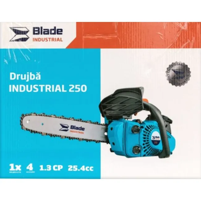 Drujba pe benzina Blade Industrial 1.5CP DAX2500 Drujba / motofierastrau pe benzina Blade DAX2500, lungime sina 30 cm, 1.5 CP, 1.1 kW, 3.7 kg