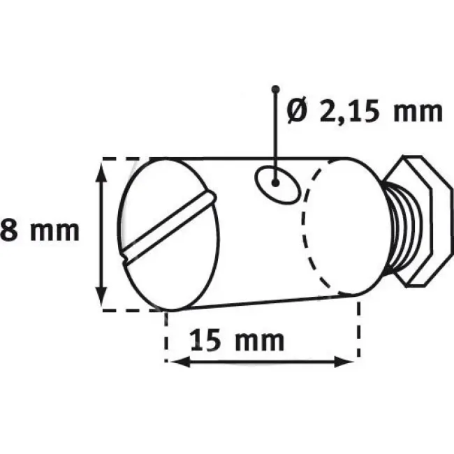 Set 10 buc capat cablu acceleratie / frana (universal) 8x15mm