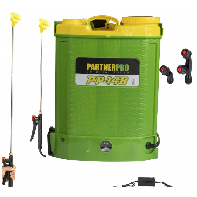 Pompa de stropit cu acumulator PARTNERPRO, rezervor 14L