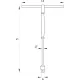 Adaptor Tip “T” cu Miner Rotativ 1/2, YATO YT-1567