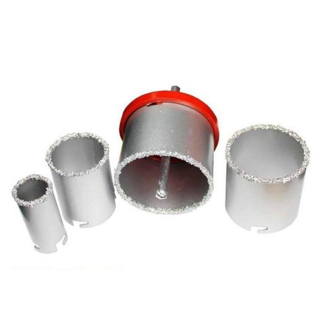 Set Carote, Ceramica, 33-83 mm, 4 Bucati, Adaptor Carote Inclus, VOREL 03301