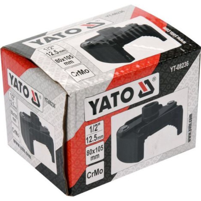Cheie reglabila pentru filtrul de ulei, Yato YT-08236, 80 - 105 mm