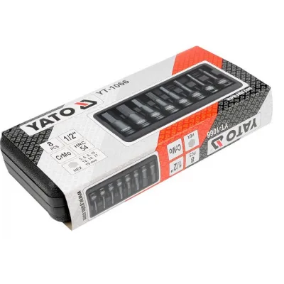 Set 8 Chei Tubulare de Impact Hexagonale 1/2" Yato YT-1066 Set 8 Chei Tubulare de Impact Hexagonale 1/2" Yato YT-1066