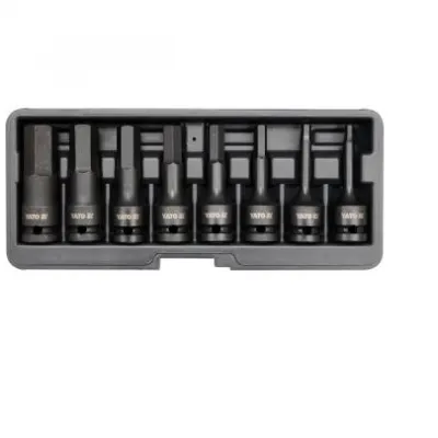 Set 8 Chei Tubulare de Impact Hexagonale 1/2" Yato YT-1066