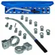 Trusa chei pentru montat tensionat curele distributie, role intinzatoare, chei inelare brat lung, 15 piese Trusa chei pentru montat tensionat curele distributie, role intinzatoare, chei inelare brat lung, 15 piese