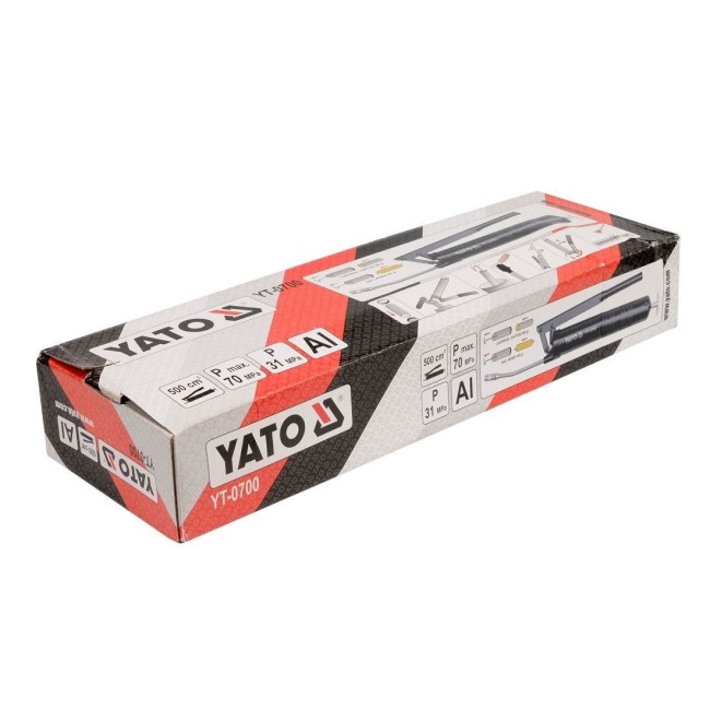 Pompa pentru gresat Yato 500cm3 YT-0700, tija rigida