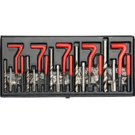 Set pentru reparat filete, Yato YT-1763, M5-M12, 131 bucati