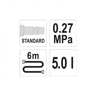 Aparat de schimbat lichid de frana 5 Litri Yato, YT-06845
