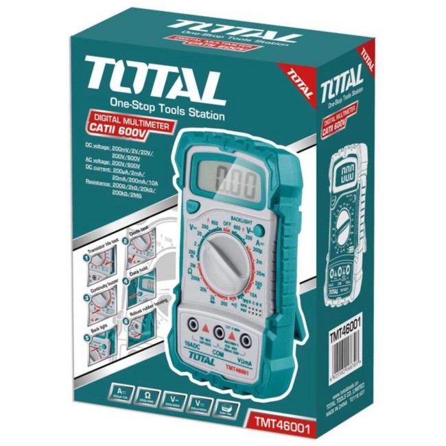 Multimetru Digital, LCD, Universal, TOTAL TMT46001