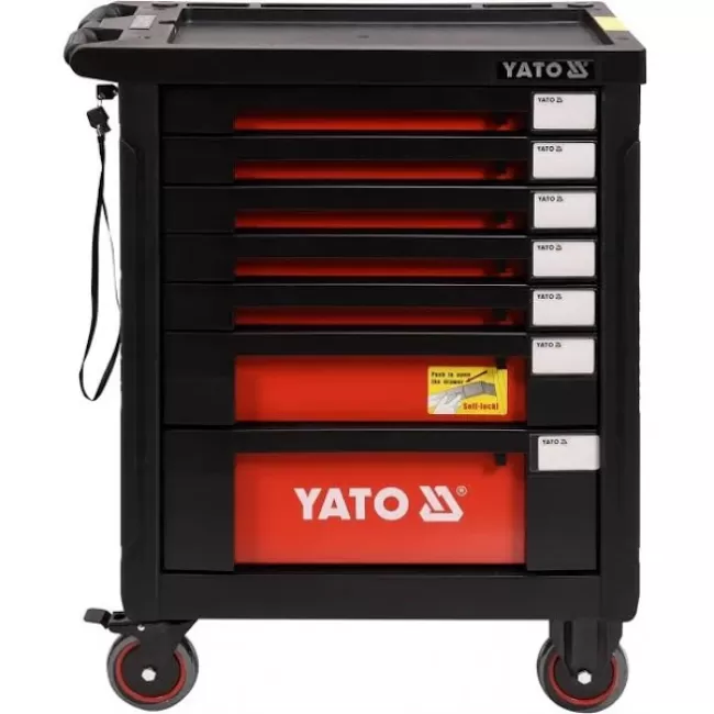 Dulap cu scule profesional 7 sertare echipat complet cu 211 piese Yato YT-55290