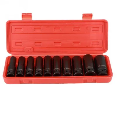 Set Tubulare de Impact 10 Piese, 1/2, 10 - 24 mm Set Tubulare de Impact 10 Piese, 1/2, 10 - 24 mm