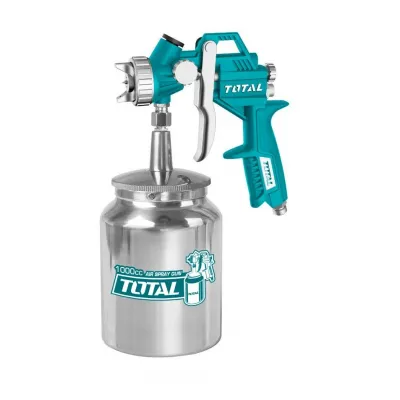 Pistol de vopsit pentru compresor duza 1.5mm, Rezervor 1000ml TOTAL INDUSTRIAL