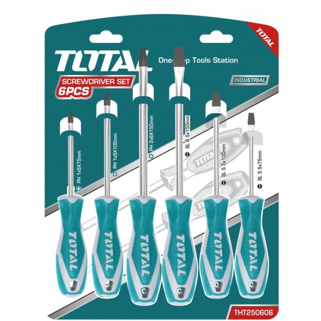 Set 6 Surubelnite Cr-V (INDUSTRIAL) Total THT250606