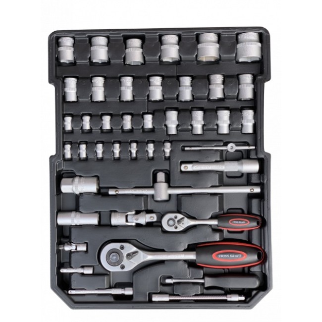 Troller Set Scule de Mana 409 Piese, SwissKraft SK409BLG Troller Set Scule de Mana 409 Piese, SwissKraft SK409BLG