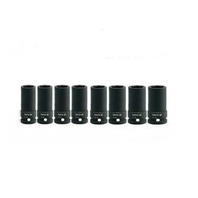 Set 8 chei tubulare de impact YATO 3/4, 22-41mm, YT-1155