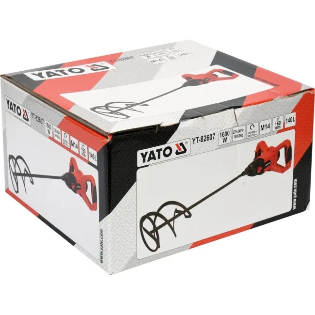 Mixer electric pentru vopsele / adezivi / mortare, Yato YT-82607, 1600 W Mixer electric pentru vopsele / adezivi / mortare, Yato YT-82607, 1600 W