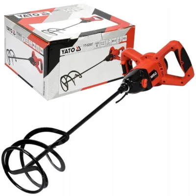 Mixer electric pentru vopsele / adezivi / mortare, Yato YT-82607, 1600 W Mixer electric pentru vopsele / adezivi / mortare, Yato YT-82607, 1600 W