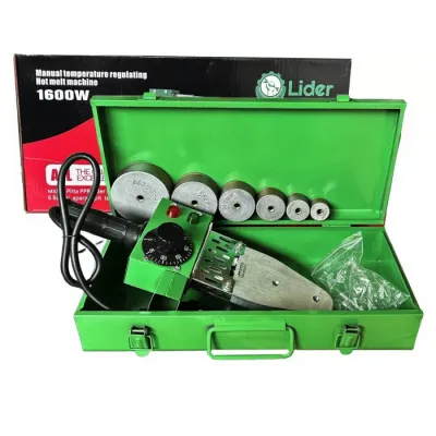 Trusa sudura pentru lipire tevi si fitinguri PPR, Lider Premium MX885, 20 - 63 mm, 1600 W