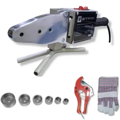 Plita PPR Elprom EPPT-1850, 1850W, 6 bacuri, aparat lipit tevi Plita PPR Elprom EPPT-1850, 1850W, 6 bacuri, aparat lipit tevi