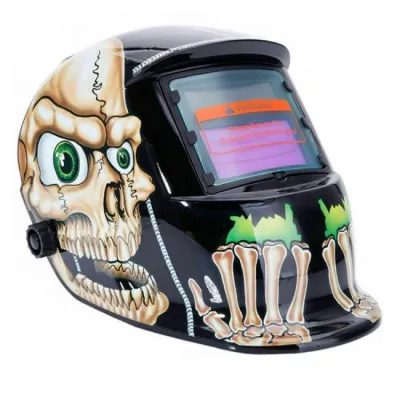 Masca de sudura automata, cu filtru reglabil, Skeleton, DIN 9-13, protectie fata Masca de sudura automata, cu filtru reglabil, Skeleton, DIN 9-13, protectie fata