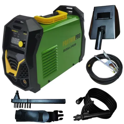 Aparat de sudura tip invertor, Partner Pro MMA 340, 20-340 A, 6 kW, afisat electronic, ventilator de racire, sistem anti-lipire, protectie supra-incalzire Aparat de sudura tip invertor, Partner Pro MMA 340, 20-340 A, 6 kW, afisat electronic, ventilator de racire, sistem anti-lipire, protectie supra-incalzire
