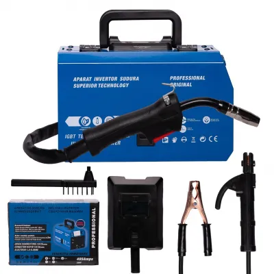 Aparat de sudura tip invertor, Ural CMP1697, sudura MIG/MMA/LIFT TIG , 495A, afisaj digital, 0.8-1.2mm, accesorii incluse, albastru