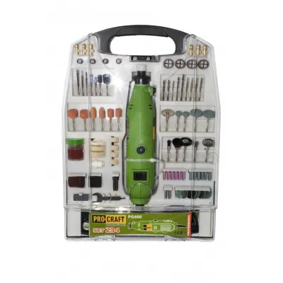 Mini polizor / aparat de gravat Procraft PG400/234, 400 W, 234 accesorii, 8000 - 30000 RPM Mini polizor / aparat de gravat Procraft PG400/234, 400 W, 234 accesorii, 8000 - 30000 RPM