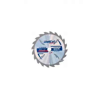 Disc cu Vidia pentru Lemn Diametru 185mm, Interior 20mm, 20 Dinti, WellCut WS20185 Disc cu Vidia pentru Lemn Diametru 185mm, Interior 20mm, 20 Dinti, WellCut WS20185