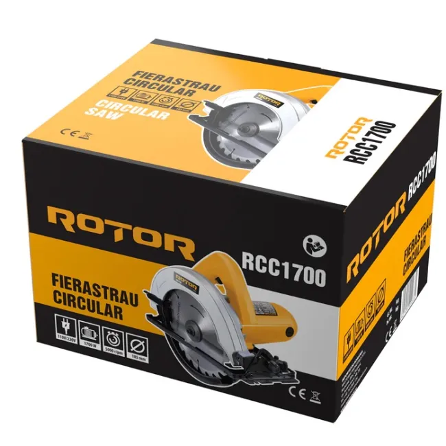 Fierastrau circular ROTOR RCC1700, 1700 W, 185 mm