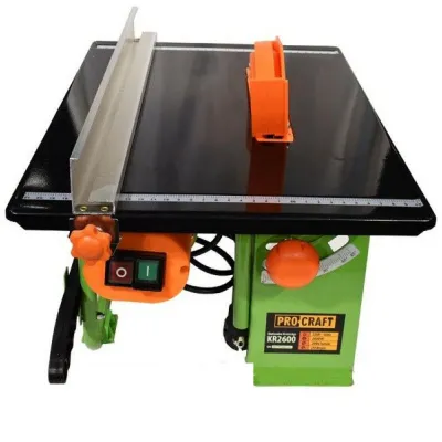 Fierastrau Circular Stationar cu Masa ProCraft KR2600, 800W, unghi de taiere 45-90 grade Fierastrau Circular Stationar cu Masa ProCraft KR2600, 800W, unghi de taiere 45-90 grade