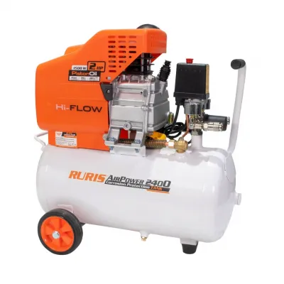 Compresor aer Ruris AirPower2400, 24l, 1500 W, 8bari, 180 L/min Compresor aer Ruris AirPower2400, 24l, 1500 W, 8bari, 180 L/min