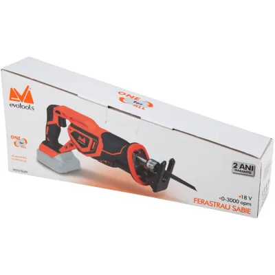 Ferastrau Sabie EvoTools One EPTO 18V 3000rpm, Fara Acumulator si incarcator Ferastrau Sabie EvoTools One EPTO 18V 3000rpm, Fara Acumulator si incarcator
