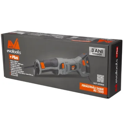 Fierastrau electric sabie, Evotools Plus RS 1200 Plus, 1200 W, + 2 panze Fierastrau electric sabie, Evotools Plus RS 1200 Plus, 1200 W, + 2 panze