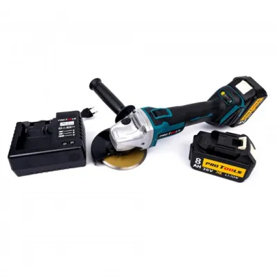 Polizor unghiular / Flex cu acumulator ProTools, 36 V, 8 Ah, valiza transport, 2 baterii incluse