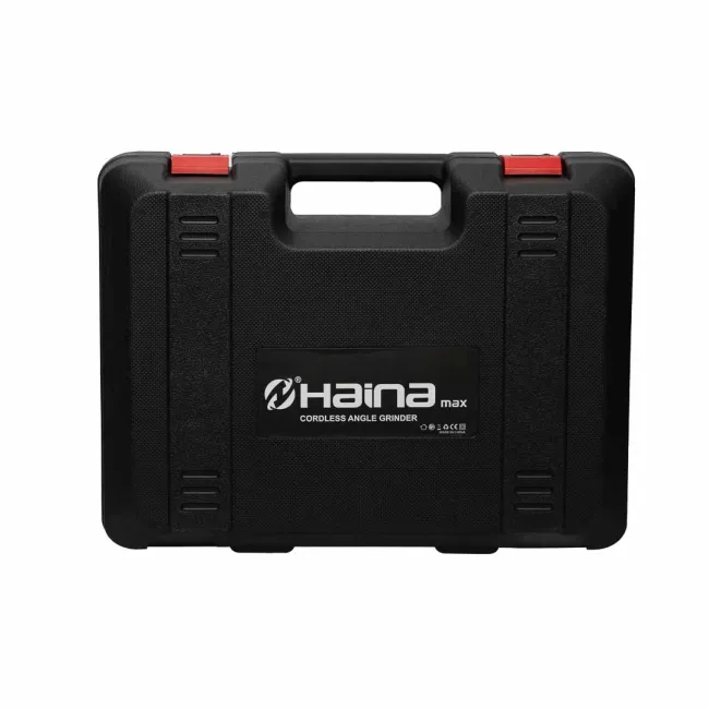 Polizor unghiular / Flex cu acumulator Haina J7965-8, 48 V, valiza transport, 2 baterii incluse, 125 MM, 10000 RPM