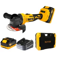 Polizor unghiular / Flex cu acumulator Rotor RBA21, 21V, 3A, 8500 RPM, 125mm