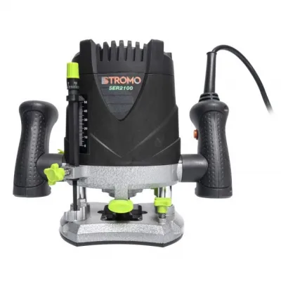 Masina de frezat Stromo SER2100, 2100 W, 16000-30000 RPM, 50 mm, control viteza + Set 12 freze pentru lemn Masina de frezat Stromo SER2100, 2100 W, 16000-30000 RPM, 50 mm, control viteza + Set 12 freze pentru lemn