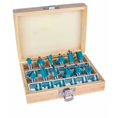 Set Freze pentru Lemn 8mm, 12 Buc, Total TACSR1121 Set Freze pentru Lemn 8mm, 12 Buc, Total TACSR1121