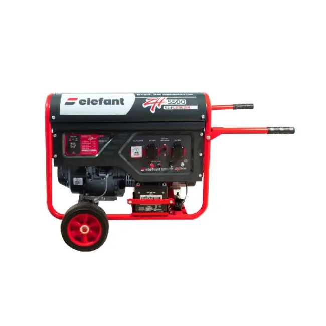 Generator de curent electric, monofazic, pe benzina, Elefant ZH5500, 5kW, 230v, 18 CP