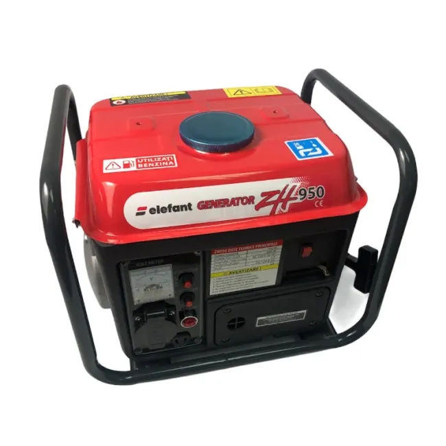 Generator de curent electric, monofazic, pe benzina, Elefant Zh950, 2 Timpi, 700W, 230v, 1 CP