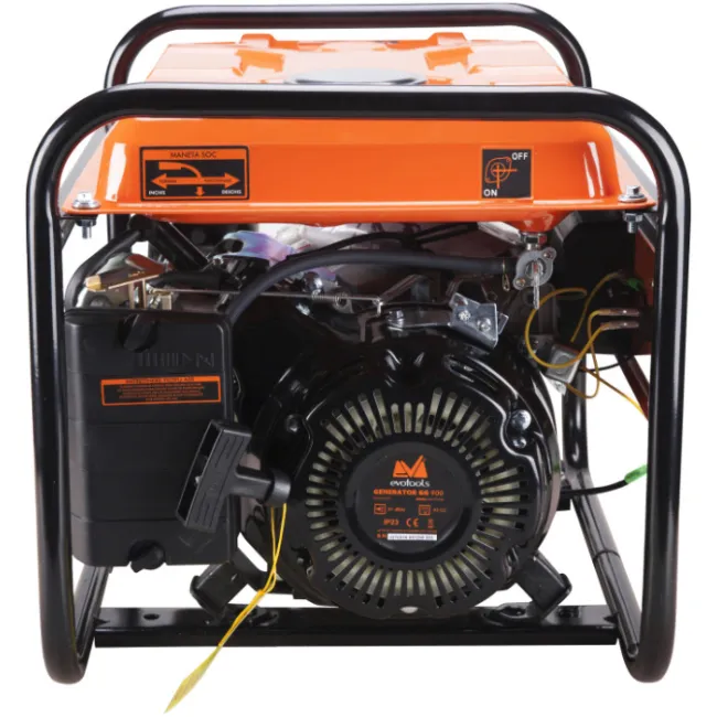 Generator de curent electric, pe benzina, Evotools EPTO GG900, 4 Timpi, 220 V, 900 W, 2 CP, priza 12 V, regulator tensiune