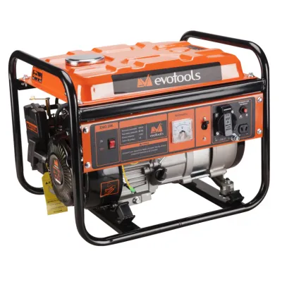 Generator de curent electric, pe benzina, Evotools EPTO GG900, 4 Timpi, 220 V, 900 W, 2 CP, priza 12 V, regulator tensiune Generator de curent electric, pe benzina, Evotools EPTO GG900, 4 Timpi, 220 V, 900 W, 2 CP, priza 12 V, regulator tensiune