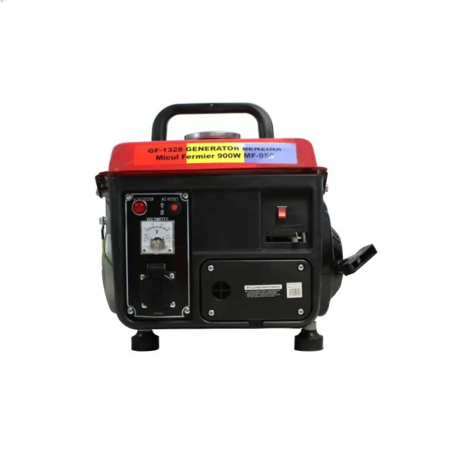 Generator de curent electric, monofazic, pe benzina, Micul Fermier GF-1328, 2 Timpi, 900 W