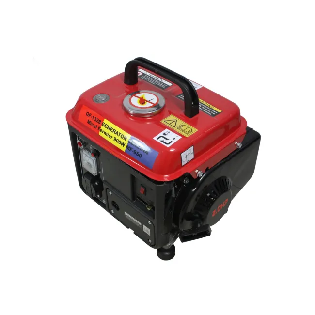 Generator de curent electric, monofazic, pe benzina, Micul Fermier GF-1328, 2 Timpi, 900 W