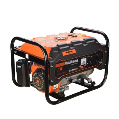 Generator de curent electric, monofazic, pe benzina, WOLFSON GT-3500A, 4 Timpi, 2.6 kW, 7 CP, cu AVR Generator de curent electric, monofazic, pe benzina, WOLFSON GT-3500A, 4 Timpi, 2.6 kW, 7 CP, cu AVR