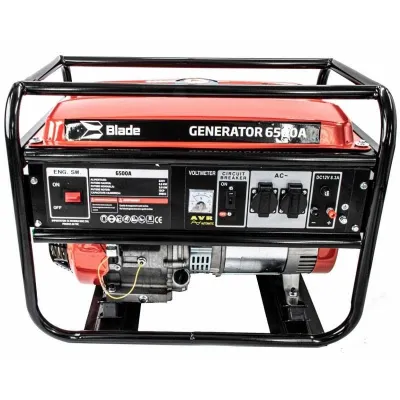 Generator de curent electric, monofazic, pe benzina, Blade GP-6500, 4 Timpi, 5.5kW, 13 CP, cu AVR Generator de curent electric, monofazic, pe benzina, Blade GP-6500, 4 Timpi, 5.5kW, 13 CP, cu AVR