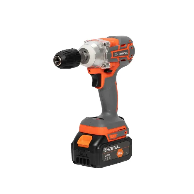 Masina de insurubat, cu impact, Haina HM-6499, 2 acumulatori, 48 V, 4 Ah, Li-Ion, 680 Nm, 4 tubulare incluse + mandrina Masina de insurubat, cu impact, Haina HM-6499, 2 acumulatori, 48 V, 4 Ah, Li-Ion, 680 Nm, 4 tubulare incluse + mandrina